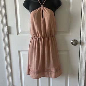 Lush size small dress cross halter dress
